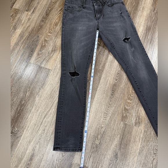 AERO Super Skinny Black Jeans Grunge Punk Thrashed sz:30/32 - Picture 3 of 7